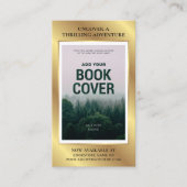 Book Release Author Foto Marketing Imitats Gold Visitenkarte (Vorderseite)