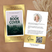 Book Release Author Foto Marketing Imitats Gold Visitenkarte