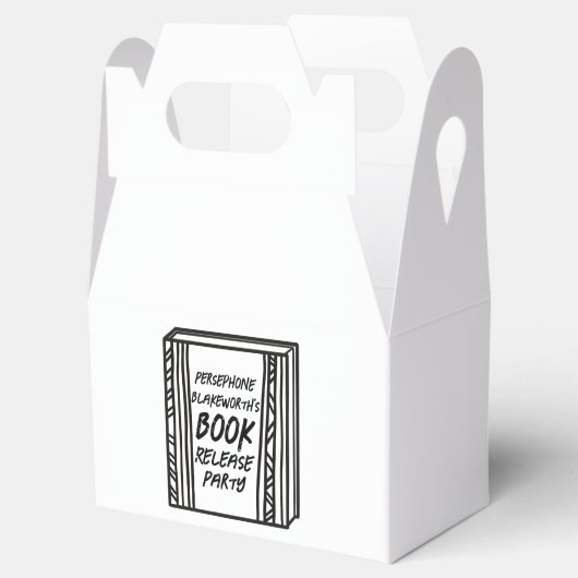 Book Release Party Illustrierte Geschenke Geschenkschachtel (Geöffnet)