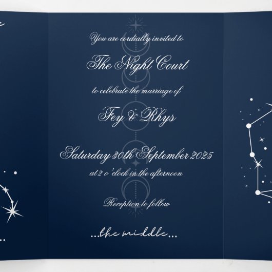 Book Romantacy Wedding Einladung - Taurus/Sgr (Innenseite Mitte)