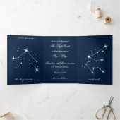 Book Romantacy Wedding Invite - Aries/Aquarius Dreifach Gefaltete Einladung (Innenseite)