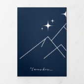 Book Romantacy Wedding Invite - Taurus/Libra Dreifach Gefaltete Einladung (Cover)