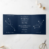 Book Romantacy Wedding Invite - Taurus/Virgo Dreifach Gefaltete Einladung (Innenseite)
