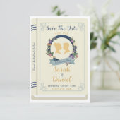 Book Save the Date Library Wedites Einladungen (Stehend Vorderseite)