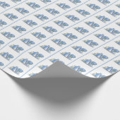 Book Shelf Wrapping Paper Geschenkpapier (Ecke)