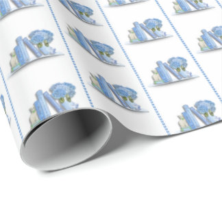 Book Shelf Wrapping Paper Geschenkpapier
