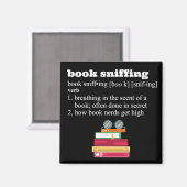 Book Sniffing Magnet (Vorderseite/Rückseite)