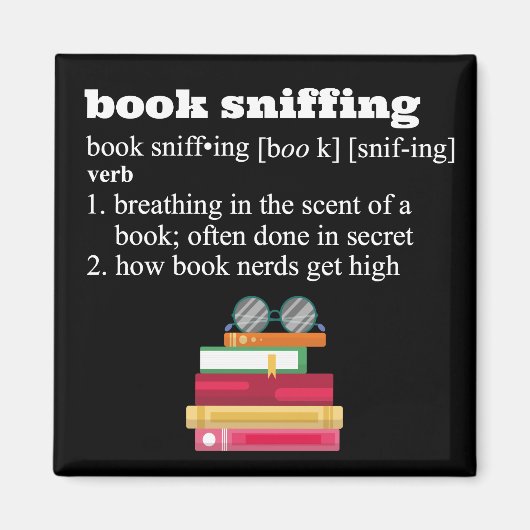 Book Sniffing Magnet (Vorne)