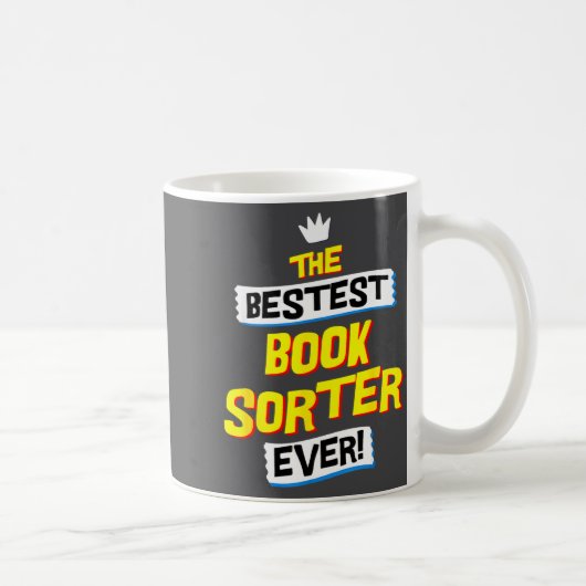 Book Sorter, Funny Job Occupation  Kaffeetasse (Rechts)
