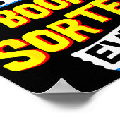 Book Sorter, Funny Job Occupation Poster (Ecke)