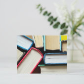 Book Spines Foto Postkarte (Stehend Vorderseite)