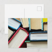 Book Spines Foto Postkarte (Vorne/Hinten)
