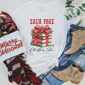 Book Stack Christmas T - Shirt
