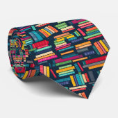 Book Stacks Necktie Krawatte (Gerollt)