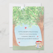 Book Theme Baby Shower Einladung (Rückseite)