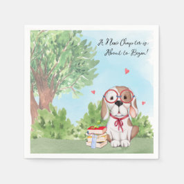 Book Theme Baby Shower Serviette