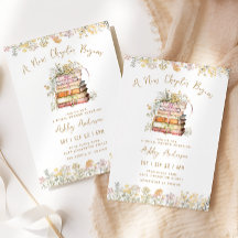 Book Theme Bridal Shower Einladung