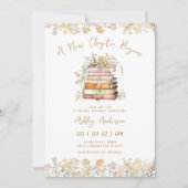 Book Theme Bridal Shower Einladung (Vorderseite)