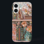 Book Theme Stained Glass Phone Case<br><div class="desc">Introducing our stunning romantic floral aesthetic stained glass phone case, designed to add a touch of elegance and artistry to your device. This unique phone case is a perfect fit for the iPhone 16 Pro and iPhone 15 Pro Max, featuring a beautiful flower stained glass pattern that captures the essence...</div>