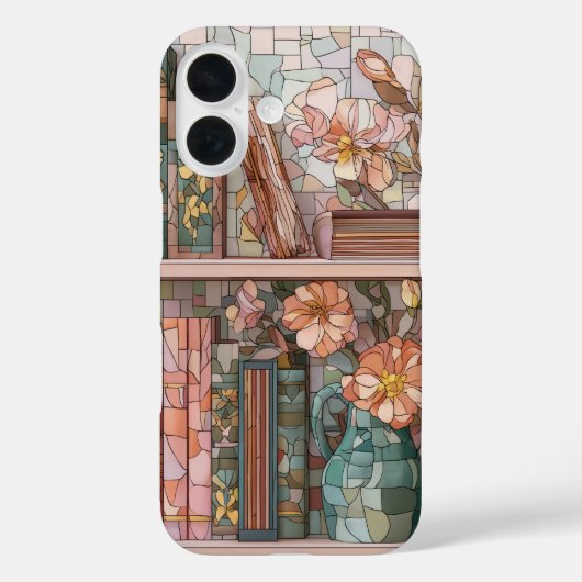 Book Theme Stained Glass Phone Case (Rückseite)