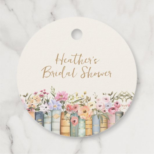 Book Theme Vielen Dank Geschenkanhänger (Rückseite)