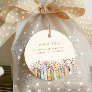 Book Theme Vielen Dank Geschenkanhänger