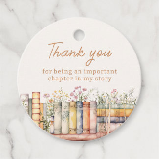 Book Theme Vielen Dank Geschenkanhänger