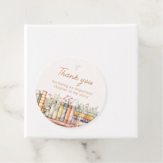 Book Theme Vielen Dank Geschenkanhänger (Beispiel)