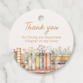 Book Theme Vielen Dank Geschenkanhänger (Vorderseite)