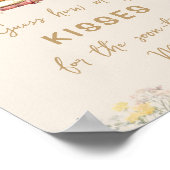 Book Theme Wie viele Kisses Brautparty Game Poster (Ecke)