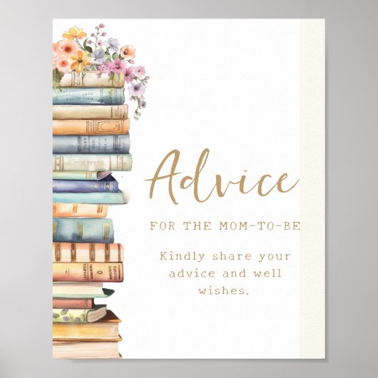 Book Themed Advice Poster (Vorne)