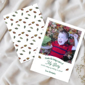 Book Themed Autumn Leaves Birthday Danke Foto Karte