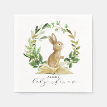Book Themed Baby Shower Napkins Frühjahrsdusche