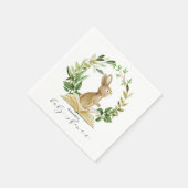 Book Themed Baby Shower Napkins Frühjahrsdusche Serviette (Ecke)