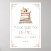 Book Themed Welcome Sign Poster (Vorne)