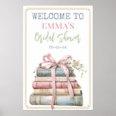 Book Themed Welcome Sign Poster (Vorne)