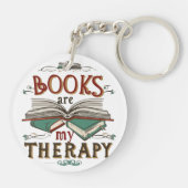 Book Therapy Schlüsselanhänger (Rückseite)