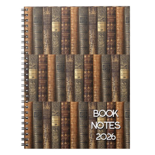 Book Tracker Notes 2026 Notizblock (Vorderseite)