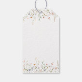 Book Wildflower A New Chapter Begin Bridal Shower Geschenkanhänger (Rückseite)