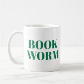 Book Worm Niedlich Modern Book Lover Tasse (Links)
