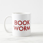 Book Worm Niedlich Modern Book Lover Tasse (Links)