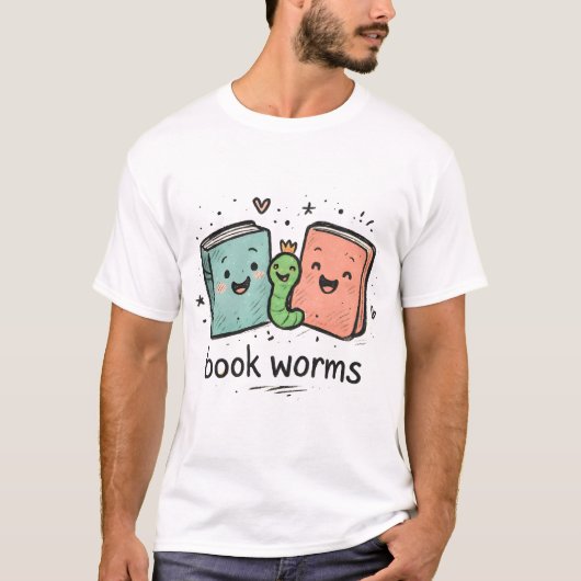 Book Worms T-Shirt (Vorderseite)