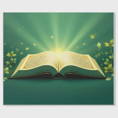 Book Wrapping Paper Geschenkpapier (Flach)