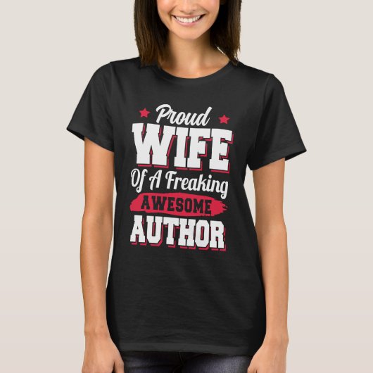 Book Writer Writing Publisher Blogger Author Wife T-Shirt (Vorderseite)