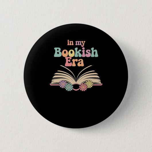 Booka Ästhetik - Niedlich Reading Lover Design Button (Vorderseite)