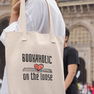 Bookaholic auf dem Loose Funny Funny Bookworm Read Tragetasche