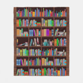 Bookaholic Books Lover Bookworm für Lesegeräte Fleecedecke (Vorderseite)