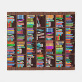 Bookaholic Books Lover Bookworm für Lesegeräte Fleecedecke (Vorderseite (Horizontal))