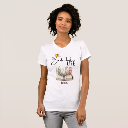 Bookaholic Life Niedlich Trendy Book Lovers T-Shirt (Vorne ganz)