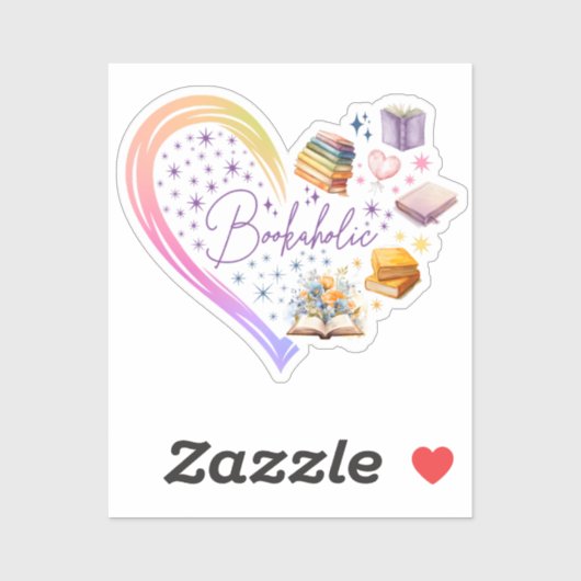 Bookaholic, Quote Bookworm Reader Aufkleber (Blatt)